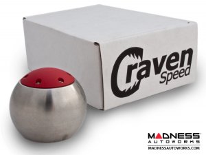 Dodge Dart Gear Shift Knob - Polished Billet Knob w/ Red Top